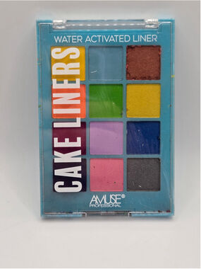 Amuse Professional Cake Liners Water Activated Eyeliner Palette Neon Brights